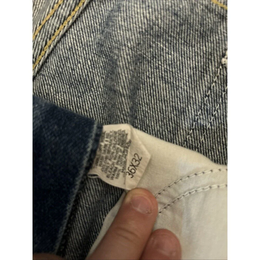 Vtg LL Bean Jeans 36x32 Denim Relaxed Straight Leg Union Made 80s